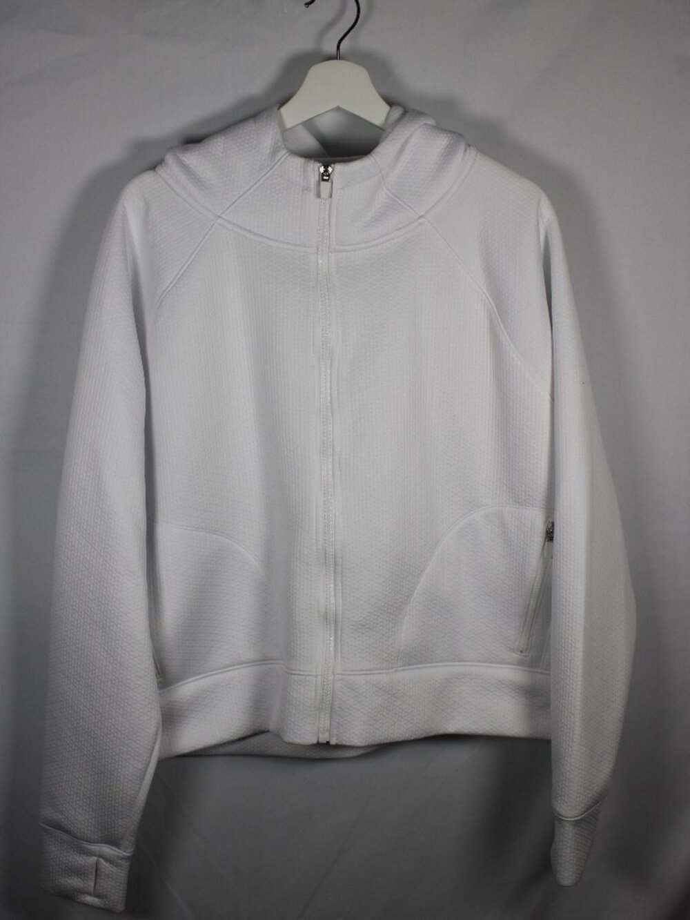 Reel Legends White Full Zip Long Sleeve Hoodie Sweatshirt Jacket Womens Size XL